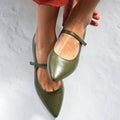 Pointed-toe Low-cut High-heeled Shoes For Women